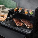 Masterbuilt® Gravity Series® 600 Digital Charcoal Grill and Smoker,WiFi Technology, GravityFed™ Charcoal Hopper, 600 Cooking Sq. Inches, Reversible Smoke&Sear Cast Iron Grates, Black, Model MB20041023 Masterbuilt