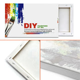 JOOZ Forest Paint by Numbers Kit for Adults with Frame, Adult Paint by Number Kits with Easel, DIY Abstract Forest Landscape Oil Painting Kit for Home Wall Decor 8x12 Inch JOOZ