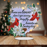 ARTopet DIY Diamond Art Painting Desktop Ornaments Christmas Diamond Art Tabletop Ornaments Single Sided Diamond Design for Home Decor-Cardinal Text ARTopet