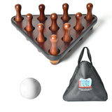 Freetime Fun 12 FT Shuffleboard Table Multi Game Solid Wood Game Tables for Game Room - Shuffle board Bowling Pin Set, Pucks, Wax and Brush - Two 6 FT Pieces Freetime Fun