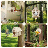 Wooden DIY Bird House Kit for Adults to Build, Outdoor Woodworking Crafts Freestyle, Hanging Birdhouse for Garden Yard Decor Gifts VinBee