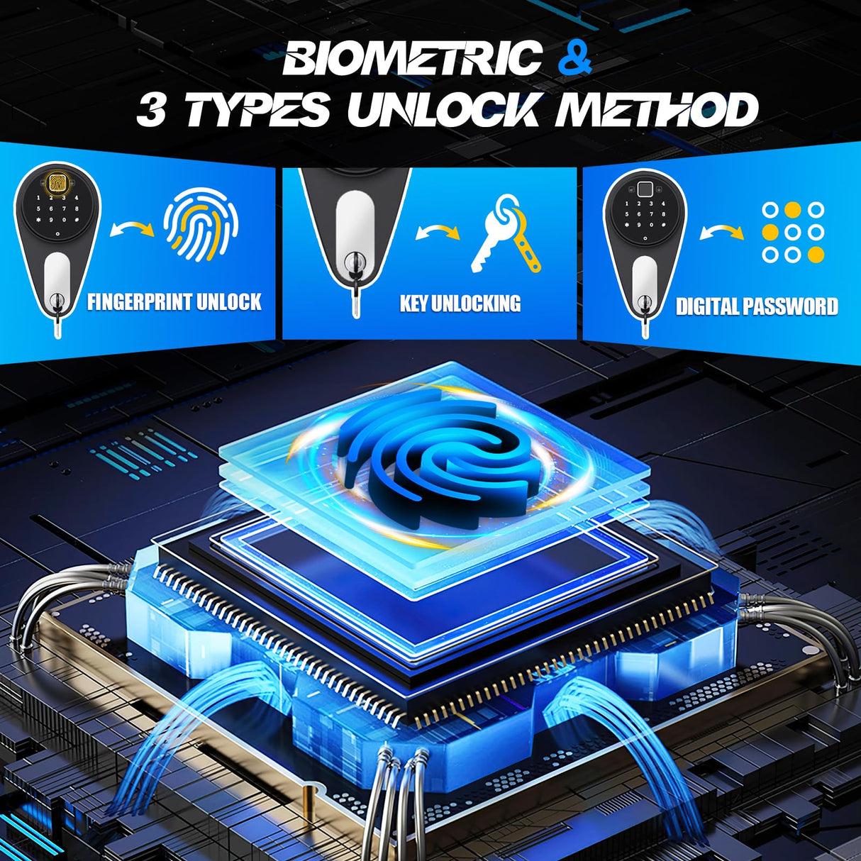 TXTDPL 14-18 Gun Safe,Gun Safe Biometric Fingerprint Fireproof,Quick Access Gun Cabinets for Rifles and Shotguns with Removable Shelves,Easy Assembly,Led Light (57" H X 17.7" W X15.7 D) TXTDPL