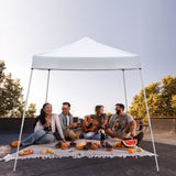 Outvita Canopy 7.8x7.8' Pop Up Commercial Instant Gazebo Tent, Waterproof & UV Protection Canopy Tent with Slant Legs for Party Wedding Birthday BBQ Events Outvita