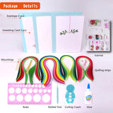 ACADOIT DIY Christmas Card Making Kit with Quilling Tool- Fun Quilling Craft Kit and Matching Envelopes Thank You Card Art Crafts for Beginners -for Boys Girls and Adults ACADOIT