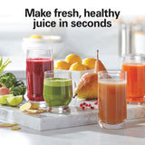 Hamilton Beach Juicer Machine, Big Mouth Large 3” Feed Chute for Whole Fruits and Vegetables, Easy to Clean, Centrifugal Extractor, BPA Free, 800W Motor, Black Hamilton Beach