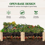 SPECRAFT 8x4 Ft Wood Raised Garden Bed, Durable 15 Inch Depth Planter Box for Vegetables, Herbs, and Flowers, Ideal for Outdoor Gardening with Open Base SPECRAFT