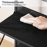 HOOBRO Ladder Shelf, 5-Tier Bookshelf, Corner Bookcase, Freestanding Storage Shelf Display Organizer, for Living Room, Bedroom, Home Office, Kitchen, Black BB305CJ01 HOOBRO