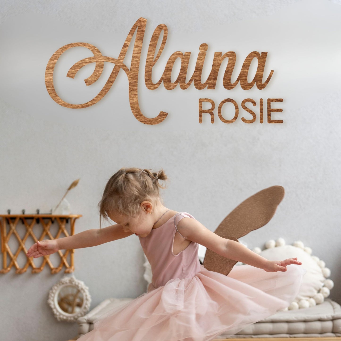 Custom Wooden Name Sign for Nursery - Personalized Nursery Wall Decor - Personalized Baby Gift - Wood Name Sign for Kids Room - Baby Boy Nursery - WoodArtSupply