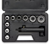 NEIKO 02614A Interchangeable Large Hollow Hole Punch Tool Set, 10 Piece, Gasket Maker, Heavy Duty Gasket Punch Set, Includes Hole Puncher Tool Carrying Case, Leather Punch Set NEIKO