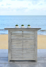 Safavieh Outdoor Living Collection Monterey Washed Bar Table, Grey Safavieh
