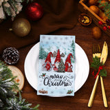 Saypacck 100 Pcs Christmas Winter Disposable Paper Guest Towels for Bathroom 2 Ply Decorative Gnome Napkins Christmas Hand Towels Xmas Napkins for Decoupage Winter Party Kitchen Dinner Table Decor Saypacck