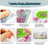 JOOZ Extra Large Diamond Art Kits for Adults, 5D Flowers Diamond Painting Kits for Adults, DIY Full Drill Large Diamond Painting Kits, Gem Art Flowers for Home Wall Decor 27.5 X 15.7 Inch JOOZ