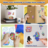 FLUXOJOY Foil Art Craft Kits for Kids, Mess -Free Fun Activity Set for Child, DIY Printing Craft Kits, Gifts for Ages 4 5 6 7 8 9 10 11 12 Years and Up, Art Supplier Travel Toys for Boys Girls FLUXOJOY