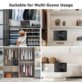 Bonsaii Safe Box with Electronic Keypad, Steel Security Lock Box with Key, 0.23 Cubic Feet, 9.06" W x 6.69" D x 6.69" H, Small Hidden Safe for Cash Jewelry bonsaii