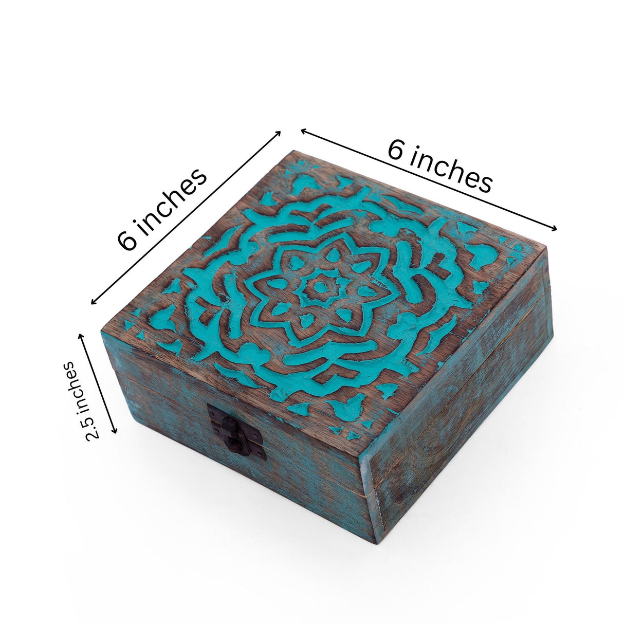 Great Birthday Gift Ideas Handmade Decorative Wooden Jewelry Box Jewelry Organizer Keepsake Box Treasure Chest Trinket Holder Watch Box Storage Box Housewarming Gifts Women The Great Indian Bazaar