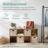 Best Choice Products 8-Cube Storage Organizer, 11in Shelf Opening, Bookcase, Display Shelf, Customizable w/ 3 Removable Back Panels – Black Best Choice Products