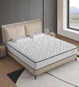 Cejato Queen Size Mattresses,10 Inch Memory Foam Hybrid Queen Mattresses in a Box White Mattress with Provide Sleep Support and Pressure Relief,Medium Firm,CertiPUR-US. Cejato