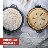 Camp Chef Cast Iron Pie Pan - True-Seasoned Cast Iron Pie Dish for Cooking & Camping Accessories - 10" Camp Chef