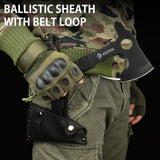 NedFoss Throwing Axes and Tomahawks, 10.2'' Full Tang Throwing Hatchet with Sheath, Rubber & Paracord Handle, Perfect for Competition and Recreation NedFoss