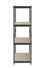 Muscle Rack UR361860PB4P-SV Silver Vein Steel Storage Rack, 4 Adjustable Shelves, 3200 lb. Capacity, 60" Height x 36" Width x 18" Depth Muscle Rack