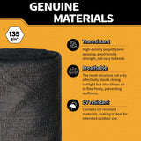90% Garden Shade Cloth,5' x 15' Heavy Duty Mesh Tarp with Grommets, Garden Privacy Fence Screen, Shade Canopy for Patio, Outdoor Sun Shades for Backyard, Black MVPNET