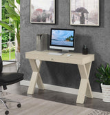 Convenience Concepts Newport 1 Drawer Desk, Ivory Convenience Concepts