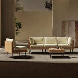 ENSTVER Outdoor Patio Sectional Furniture Set, 5 Piece Wicker Patio Furniture with Widened and Densely Woven Rattan, Conversation Patio Furniture with Thick Cushions for Garden, Backyard ENSTVER