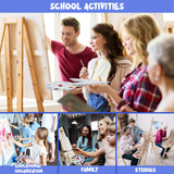 30Pcs Paint Tray Palettes, Plastic Paint Pallets with Hanging Hole for Kids or Students to Paints on School Project, Art Class or Have a Birthday Painting Part Halobios