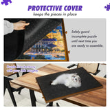 Sunix 1500 Piece Rotating Puzzle Board with 6 Drawers and Cover, 36"x26" Portable Wooden Jigsaw Puzzle Table for Adults & Kids, Premium Smooth Work Surface, Spinning Puzzle Board Birthday Gift for mom Sunix