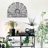 Fleecy day Metal Half Windmill Decor, Rustic Farmhouse Wall Art Decor, Metal Art Wall Decor for Living Home Bedroom Dark Kitchen Fleecy day