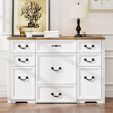 FOMNEY Multifunctional Vanity Desk with Mirror, LED Lights, USB Ports, Power Outlets, and Ample Storage – Stylish Makeup Dresser for Your Bedroom FOMNEY