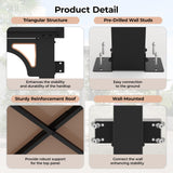 10’ x 14’ Gazebo Pergola Awnings for Patio, Wall Mounted Gazebos Pergola on Clearance with Metal Frame, Lean to Gazebo Patio Canopy Outdoor Pergolas for Patios, Deck, Porch, Backyard CABIHOME