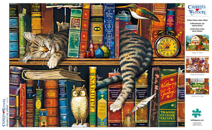 Buffalo Games - Charles Wysocki - Frederick the Literate - 300 LARGE Piece Jigsaw Puzzle