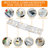 Yieach Iuxury Bathtub Trays For Tub,Expandable Bath Shelf Over Tub,Clear Bath Table,Bath Board,Bath Caddy Tray and Bath Tub Accessories for Women Relaxing With Bath Reading Book and Ipad Holder,1 Pack Yieach