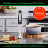 Braun MultiQuick 7 3-in-1 Immersion Hand Blender with Variable Speed and Patented Technology - Includes 2-cup Chopper, Whisk + Beaker for Fast Blending, Stainless Steel, MQ7035X Braun