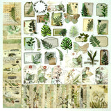 200 Pcs Vintage Ephemera Bundle Junk Journal Kit Scrapbook Supplies Paper Sticker Material Pack Scrapbooking Kit for Art Journaling Bullet Journals Planners Collage Decoupage Crafter Gifts(Greenery) Teniinet