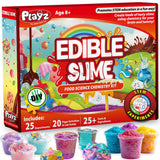 Playz Edible Slime Candy Making Science Kit for Kids Ages 8-12 Years Old - Food Science Chemistry Kid Science Kit with 25 Experiments to Make Slime Chocolates, Educational Science Kits for Boy & Girls Playz