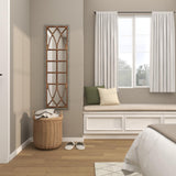 Deco 79 Wood Room Wall Mirror Window Pane Inspired Entryway Mirror, Wall Mounted Mirror 15" x 1" x 52", Brown Deco 79