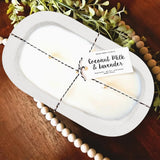 Royxen 8 Pack Wood Dough Bowl, Wooden Dough Bowls Paulownia, Rustic Bowl Vintage, Bowls for Candle (White, 9.5" x 5.5") Royxen