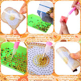 Copkim 30 Pcs Diamond Art Magnets Easy Diamond Painting Magnet Kits for Adults Kids DIY Fridge Home Decors(Food) Copkim