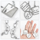 Framendino, 5 Set Sublimation Bracelets Blanks Heat Transfer Bracelet Adjustable Heart Square Photo Bezel Tray Craft Setting for Women Framendino