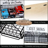 Bnesi Lost Socks,Laundry Room Organization, Farmhouse Laundry Room Decor And Accessories Of Tidying Socks,Rustic Wooden Laundry Sign Wall Decor (style1 black) Bnesi