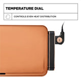 CRUX Electric Griddle with Nonstick Ceramic Coating, Cool-Touch Handles, and Slide-Out Drip Tray - Indoor Grill for Breakfast, Eggs, Pancakes, and Burgers Crux