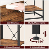 MAHANCRIS 20-37 Gallon Fish Tank Stand, Aquarium Stand with Power Outlet and Storage Cabinet, Heavy Duty Tank Stand Suitable for Turtle Tank, Reptile Terrarium, for Home Office, Rustic Brown FTHR40E01 MAHANCRIS