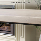 IDEALHOUSE Dining Table, Rectangular Wooden Kitchen Table for 6 70.87”, Vintage Design, Industrial Farmhouse Kitchen Sets for Dining Room, Home Office, Living Room, Easy Assembly, Gray IDEALHOUSE