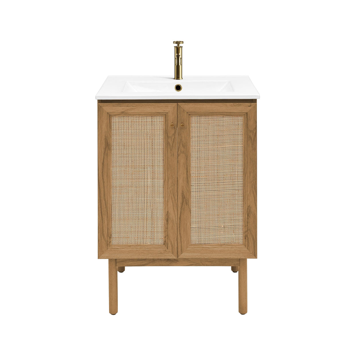 Swiss Madison Classe 24" Bathroom Vanity in Oak Bath Sink Cabinet Sink Included Swiss Madison