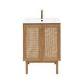 Swiss Madison Classe 24" Bathroom Vanity in Oak Bath Sink Cabinet Sink Included Swiss Madison