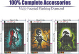 AIBOERL Diamond Painting Kits for Adults - 3 Pack Halloween DIY 5D Diamond Art Kits Full Drill Diamond Dots Paintings with Diamonds Gem Art and Crafts Home Decor 12x16inch AIBOERL