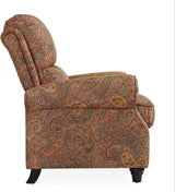 Domesis Cortez - Cloth Push Back Recliner Chair, Paisley Domesis