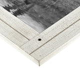 Americanflat 5x7 Picture Frame with Polished, Crystal Clear Glass - Hampton Collection - Distressed Wood Gallery Picture Frames for Tabletop and Wall Display - Aspen White Americanflat